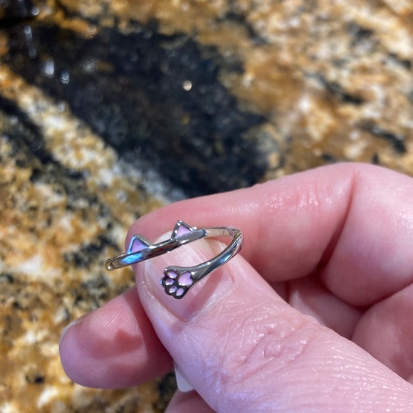 Jewelry - Sterling Silver Cat Paw Ring adjustable
